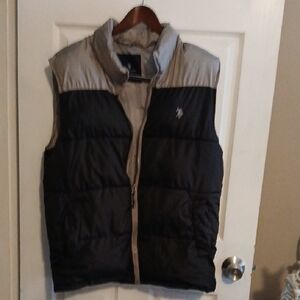 U.S. Polo Assn. Black and Gray Vest